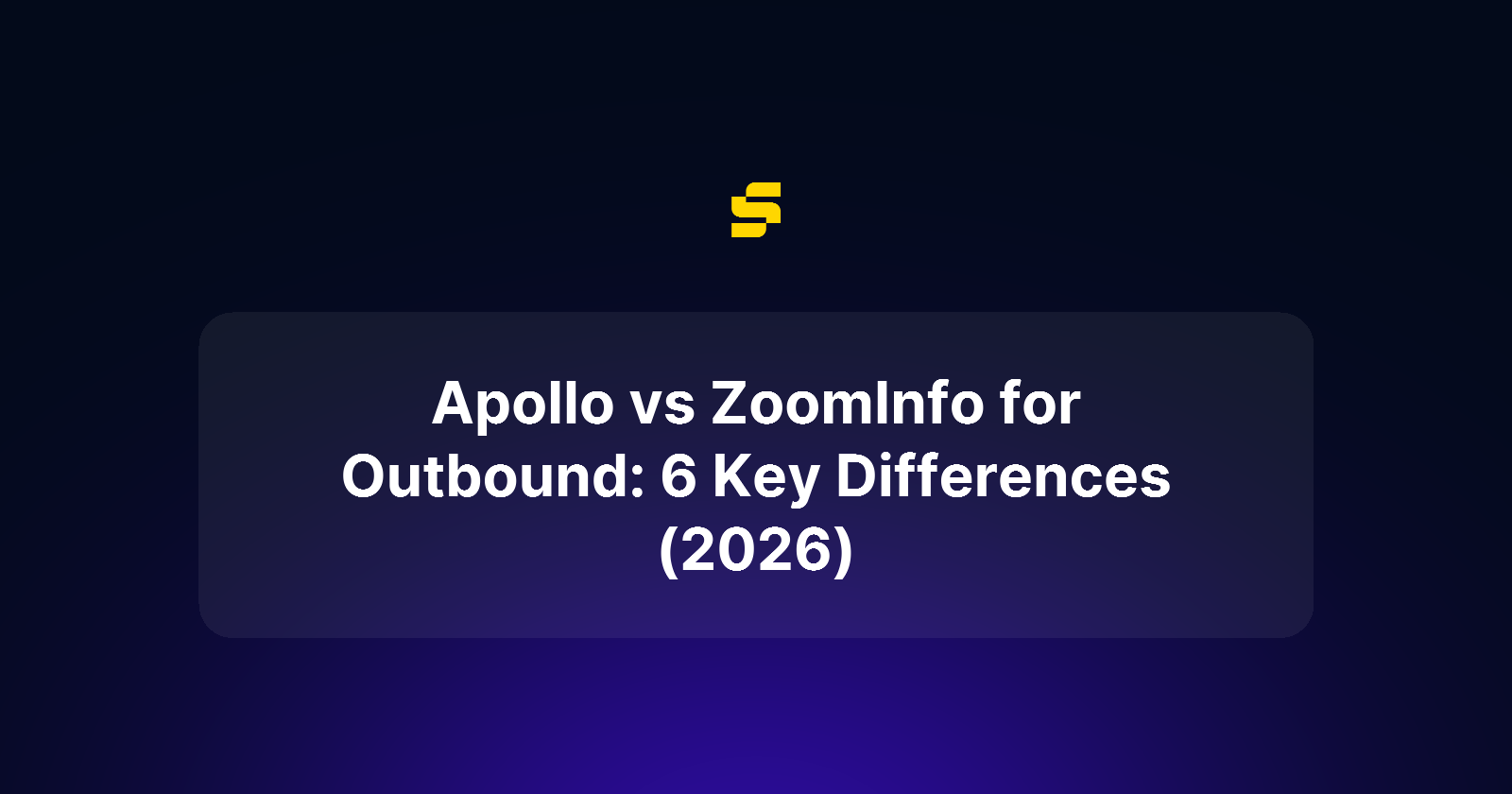 Apollo vs ZoomInfo for Outbound: 6 Key Differences (2026)