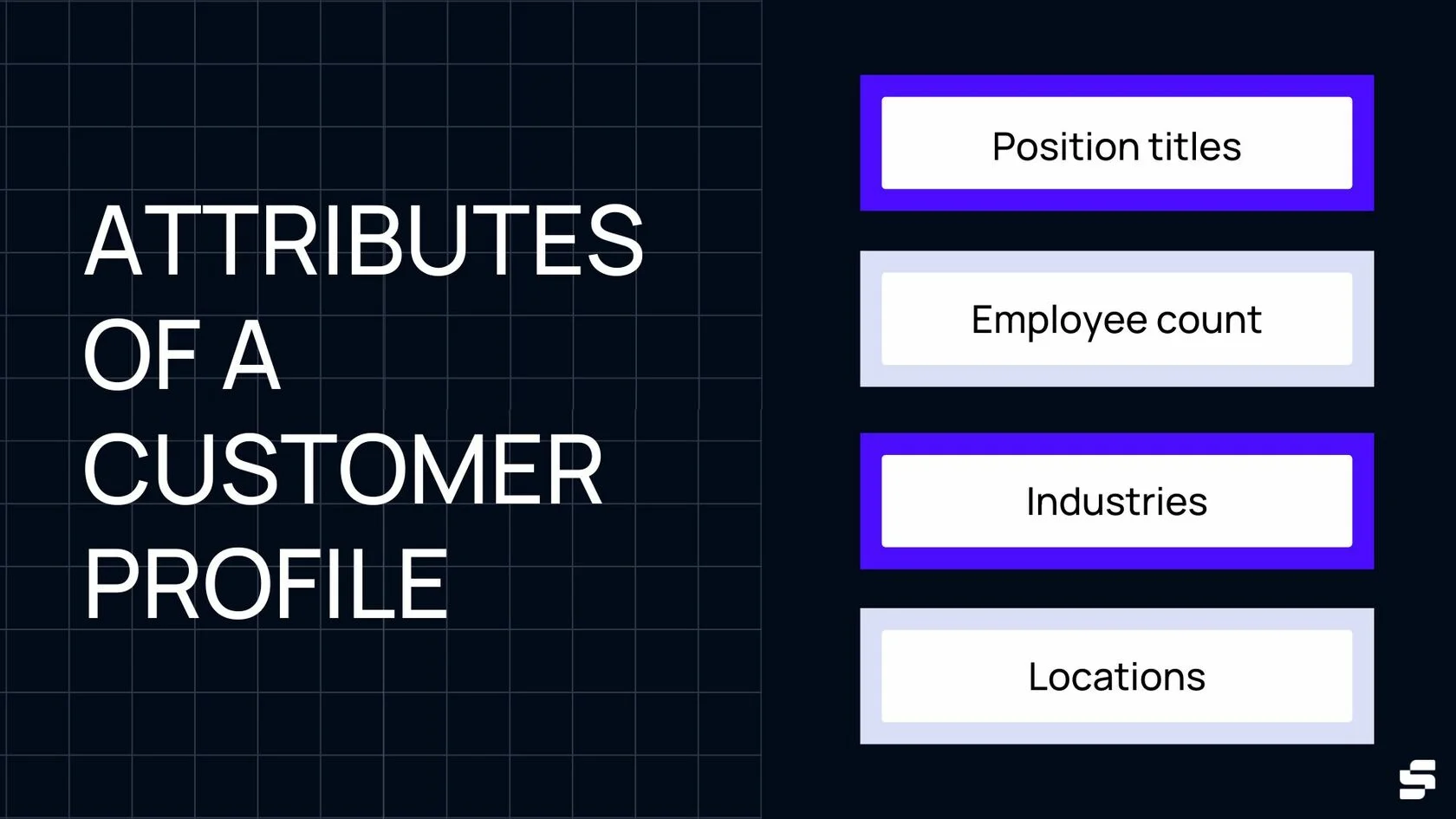 Customer profile infographic